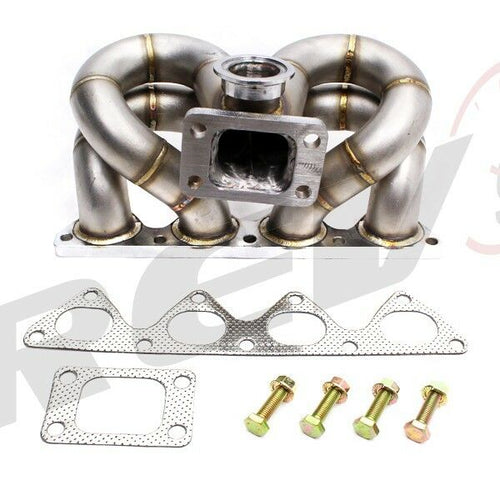 REV9 HP Ram Horn Equal Length VTEC T3 Turbo Manifold - Honda Civic & CRX / Acura Integra B16 B18