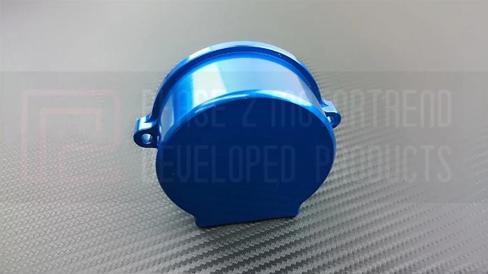 P2M Aluminum CAS Crank Angle Sensor Cover Blue - Nissan 240SX SR20DET - P2-CASNSR20B-GD