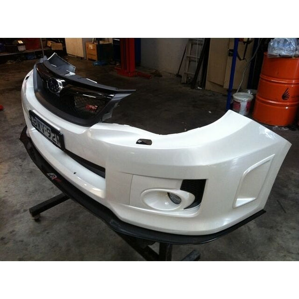 APR Performance Carbon Fiber Front Wind Splitter w/ Support Rods - Subaru WRX & STi (2011-2014)