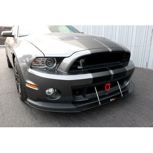 APR Performance Carbon Fiber Front Wind Splitter w/ Rods - Ford Mustang Shelby GT500 w/ OEM Lip (2011-2014)