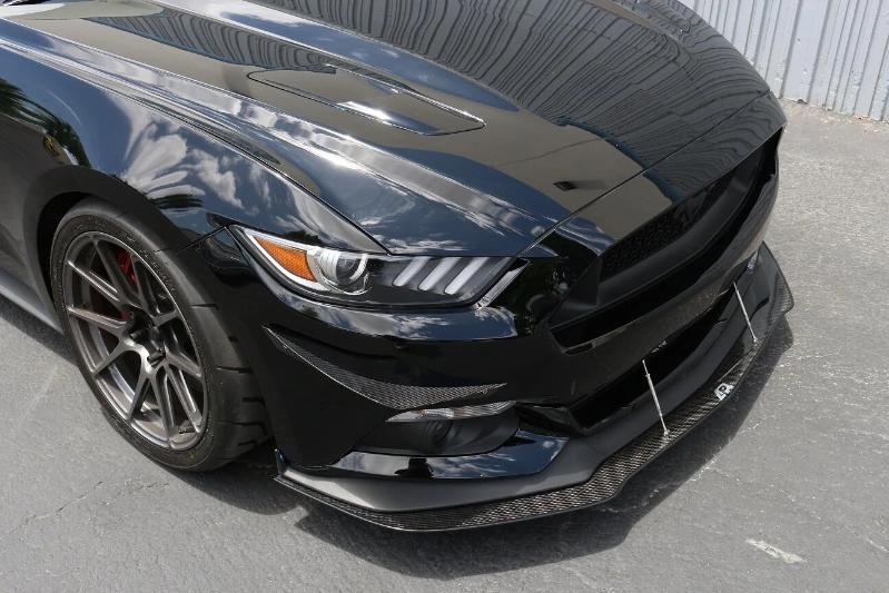 APR Performance Carbon Front Wind Splitter w/ Rods - Ford Mustang w/ Performance Package (2015-2017)