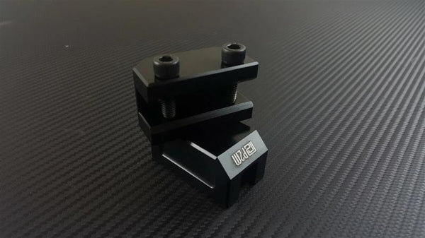 Phase 2 Motortrend (P2M) Black Aluminum Frame Rail Jack Adapters Set - Universal
