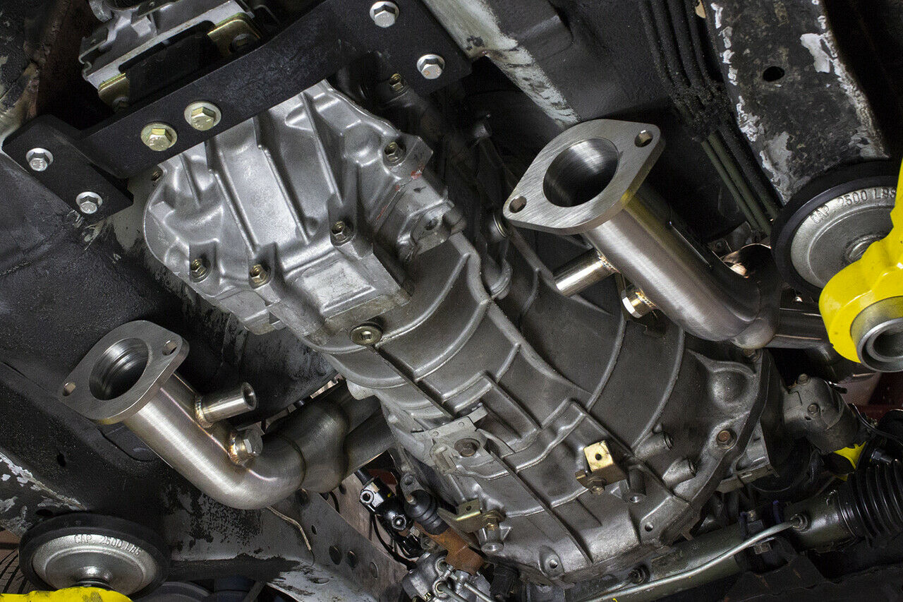 ISR Performance High Ground Clearance VQ35DE Swap Header Kit - Nissan 240sx (1989-1998)