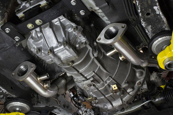 ISR Performance High Ground Clearance VQ35DE Swap Header Kit - Nissan 240sx (1989-1998)