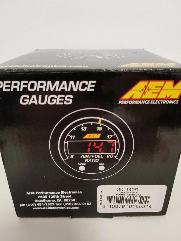 AEM Electronics 52MM Digital Electronic Boost / Vacuum Display Gauge Meter -30 to 35 PSI