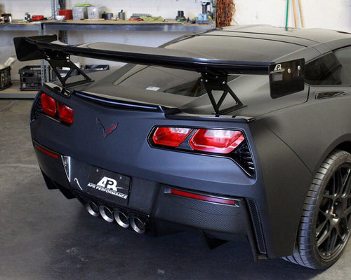 APR Performance Carbon Fiber GTC-500 Adjustable Wing Spoiler 71" - Chevrolet Corvette C7 & Z06 (2014-2019)