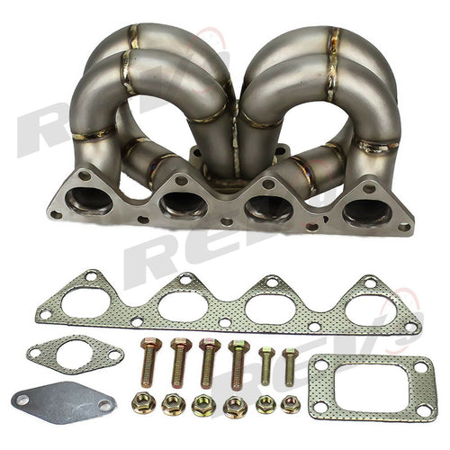 REV9 HP Equal Length T3 Turbo Manifold 38mm Wastegate - Acura / Honda B16 B18 Engine