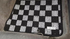 P2M Checkered Floor Mats (Light White) - Nissan 240SX S13 (1989-1994) - P2-CPTNS13LW-TP