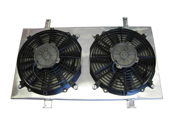 IS-FS-KAS14 - ISR Radiator Fan Shroud Kit & Dual 12" Fans - Nissan 240sx S14 KA24DE