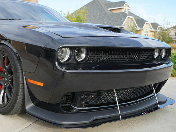 APR Performance Carbon Fiber Front Wind Splitter w/ Support Rods - Dodge Challenger SRT8 (2008-2010)