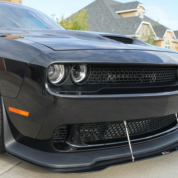 APR Performance Carbon Fiber Front Wind Splitter w/ Support Rods - Dodge Challenger SRT8 (2008-2010)