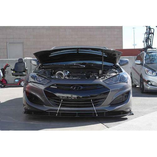 APR Performance Carbon Fiber Front Wind Splitter w/ Rods - Hyundai Genesis Coupe (2013-2015)