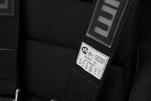 Braum Racing 5 Point 3" Inch SFI Certified 16.1 Racing Harness - Black