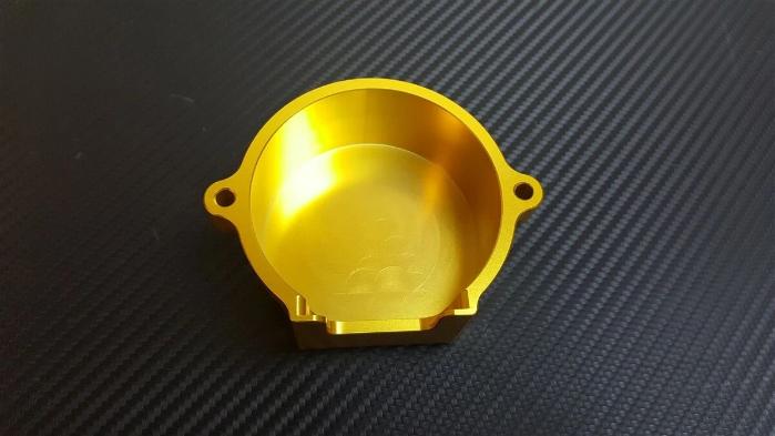 P2M Aluminum V2 CAS Crank Angle Sensor Cover Gold - Nissan 240SX SR20DET - P2-CAS2NS20GD-GD