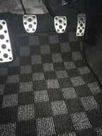 Phase 2 Motortrend (P2M) Checkered Race Carpet Floor Mats - Toyota 86 (2017-2022)