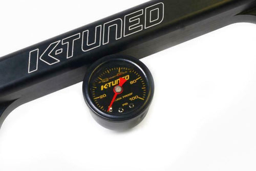 K-Tuned Shock Proof Fuel Pressure Gauge Marshall 0-100 psi - UNIVERSAL