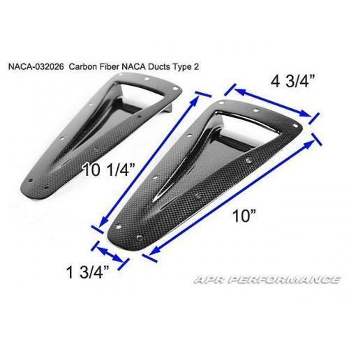 APR Performance Carbon Fiber NACA Cooling Air Ducts Set - Type 2