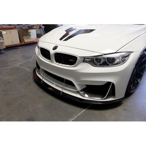 APR Performance Carbon Fiber Wind Splitter w/ Rods BMW F80 F82 M3 M4 w/ Pr Lip