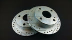 P2M Drilled & Slotted REAR Brake Rotors - Toyota AE86 GTS & SR-5 - P2-AE86GTSRBKR