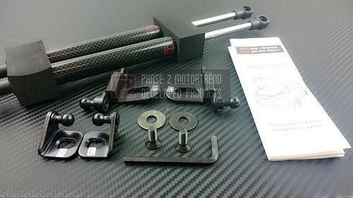 Phase 2 Motortrend (P2M) Black Series Engine Hood Bonnet Dampers Set -Infiniti G35 (2003-2007)