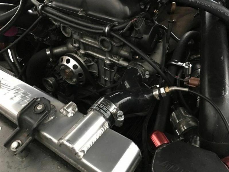 P2M Upper Radiator Hose Cooling Performer BLACK - Nissan 240SX SR20DET - P2-CPF1345BLK