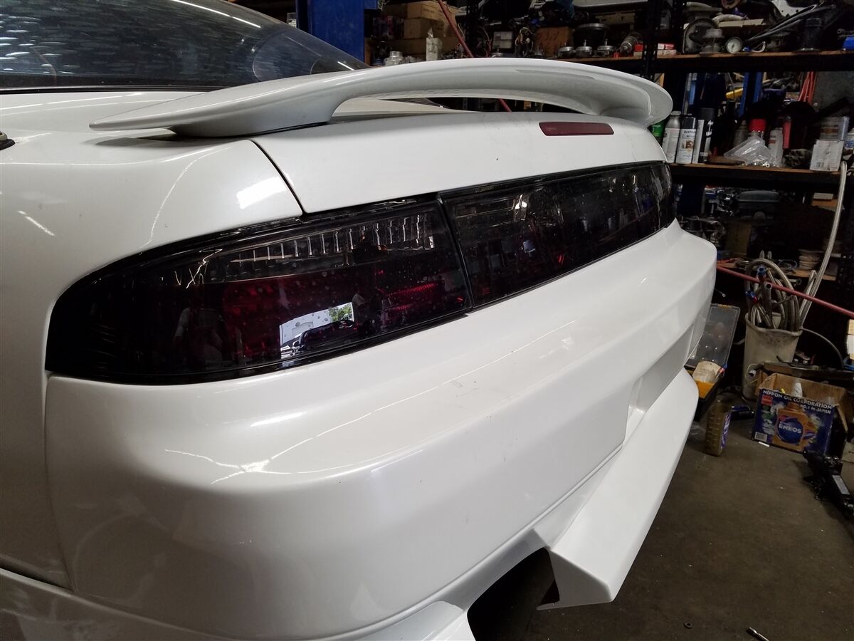 Phase 2 Motortrend (P2M) 3pc Crystal Clear Smoked Taillight Kit  - Nissan 240sx S14 (1995-1998)