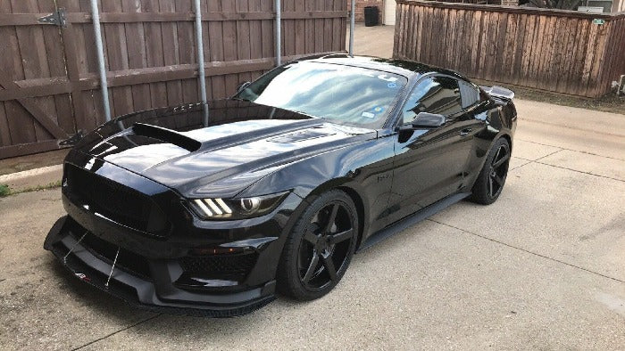APR Performance Carbon Fiber Front Wind Splitter w/ Rods - Ford Mustang Shelby GT350 (2016-2017)