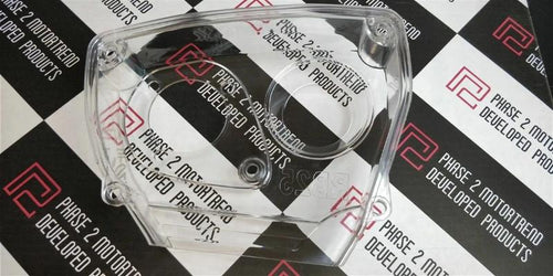 Phase 2 Motortrend (P2M) Clear Acrylic Timing Belt Cover - Nissan R32 R33 R34 RB25DET