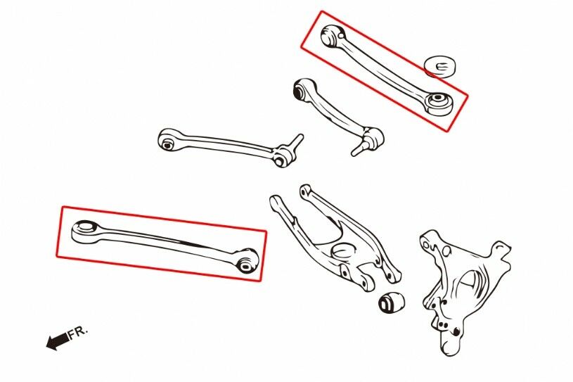Megan Racing Adjustable Rear Lower Camber Control Arms - BMW M2 F87 / M3 F80 / M4 F82