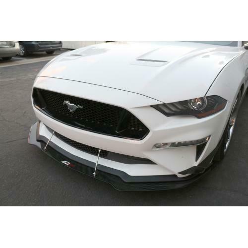 APR Performance Carbon Front Wind Splitter w/ Rods - Ford Mustang W/O Performance Package (2018-2020)