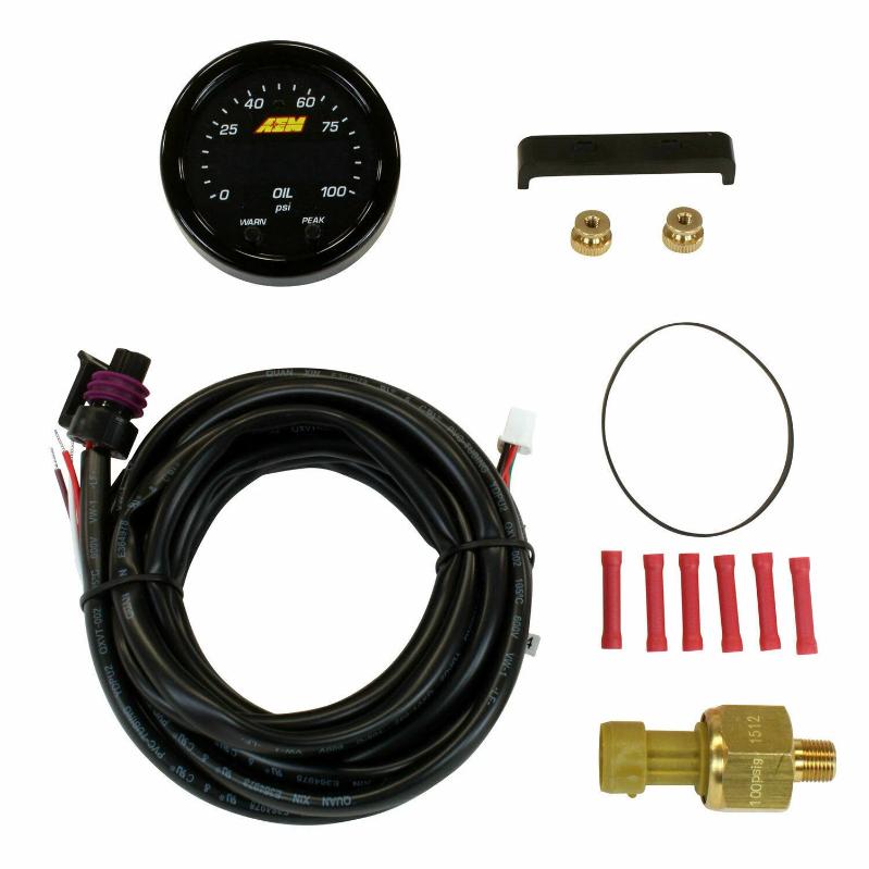 AEM 52MM 0-100 PSI 7 Bar X Series Digital Oil / Fuel Pressure Gauge Meter