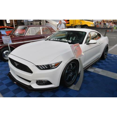 APR Performance Carbon Fiber Front Wind Splitter w/ Rods - Ford Mustang W/O Performance Package (2015+)