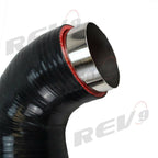 Rev9 Power Silicone Turbo Inlet Intake Hose Tube - Black - Subaru WRX EJ25 (2008-2014)