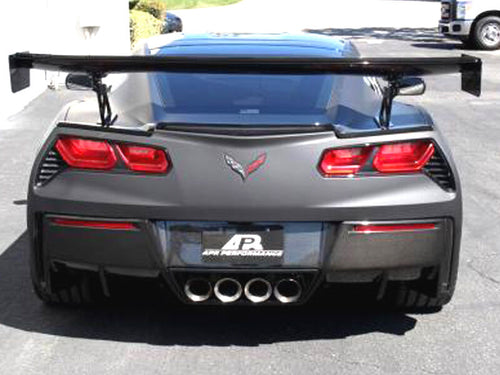 APR Performance Carbon Fiber GTC-500 Adjustable Wing Spoiler 74" - Chevrolet Corvette C7 & Z06 (2014-2019)