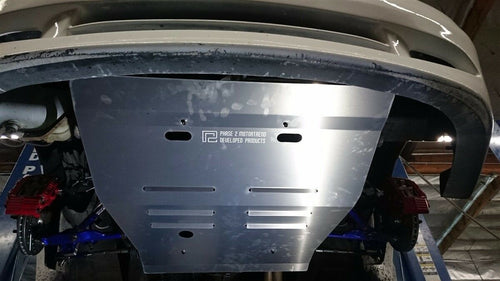 Phase 2 Motortrend (P2M) Aluminum Under Tray Shield Air Panel - Nissan 240sx S13 (1989-1994)