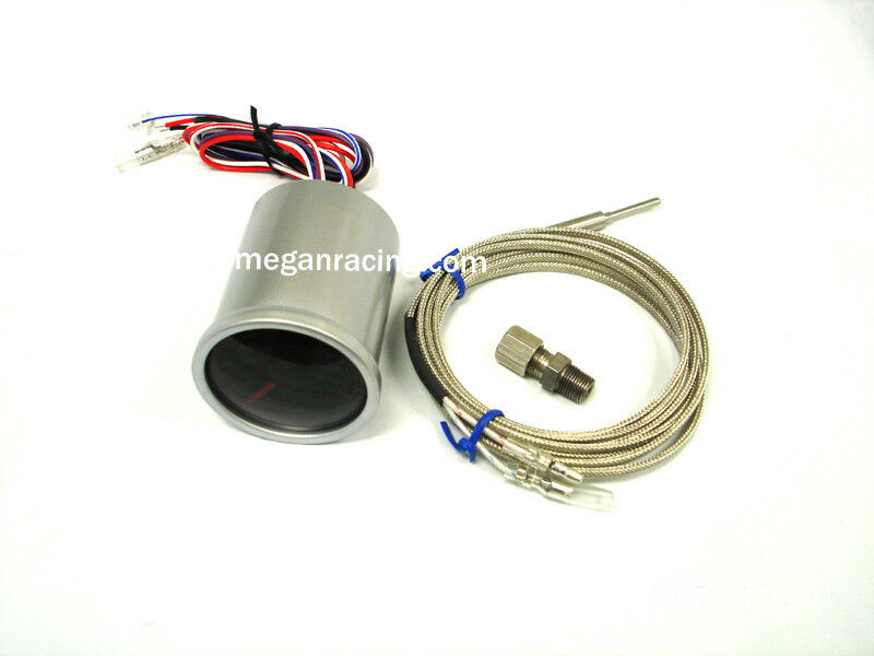 MG-EGT - Megan Racing V1 Universal 52mm Black Face LED Exhaust Gas Temperature Gauge