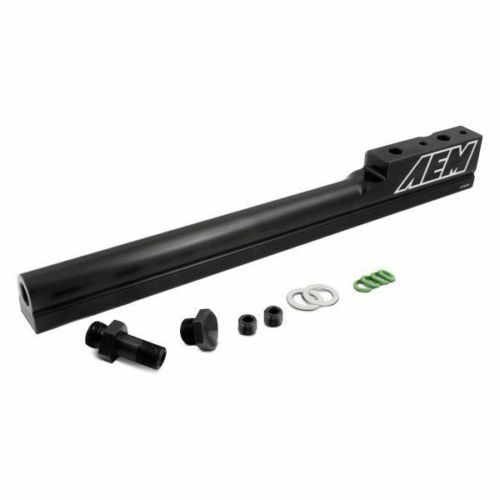 AEM Black High Volume Flow Fuel Rail Kit - Honda Del Sol Vtec (1994-1997)