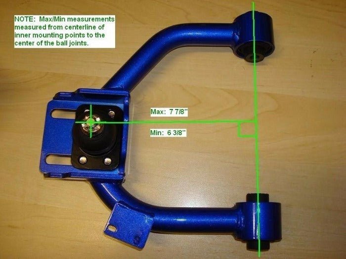 Megan Racing Adjustable FUCA Front Upper Camber Control Arms Set - Honda Accord (2003-2007)
