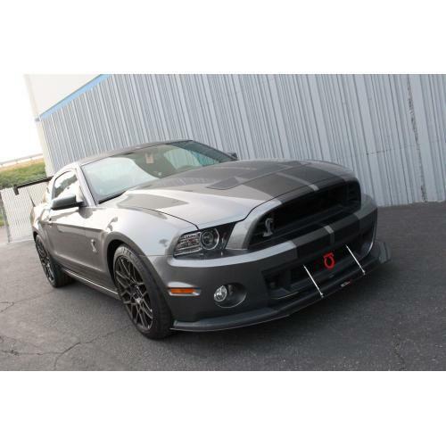 APR Performance Carbon Fiber Front Wind Splitter w/ Rods - Ford Mustang Shelby GT500 w/ OEM Lip (2011-2014)