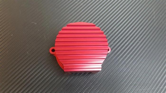 Phase 2 Motortrend (P2M) Aluminum V2 CAS Crank Angel Sensor Cover Red - Nissan 240sx SR20DET