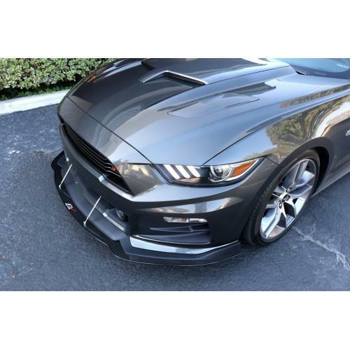 APR Performance Carbon Fiber Front Wind Splitter w/ Support Rods - Ford Mustang w/ Roush Bumper (2015-2017)
