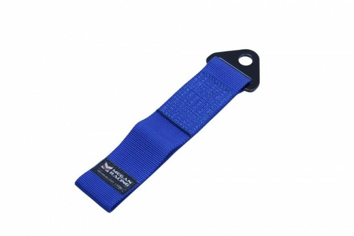 MR-BT-TSBLU - Megan Racing 2" Nylon Tow Hook Strap 10.25" Long 7,700lb Tow - Blue
