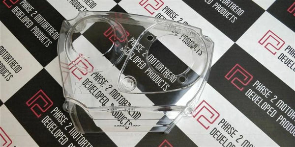 Phase 2 Motortrend (P2M) Clear Acrylic Timing Belt Cover - Nissan R32 R33 R34 RB25DET