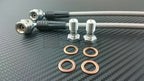 Phase 2 Motortrend (P2M) Stainless Steel Braided Rear Brake Lines - Mitsubishi Lancer Evolution 8 VIII