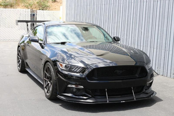 APR Performance Carbon Front Wind Splitter w/ Rods - Ford Mustang w/ Performance Package (2015-2017)