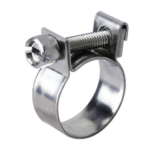 HPS Stainless Steel Fuel Injection Hose Clamps 7/16" - 1/2" (11mm - 13mm) - Pack of 10