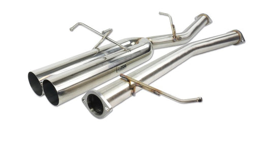 ISR Performance 4" EP Exhaust Straight Pipes Dual Tip - Nissan S13 240sx (1989-1994)