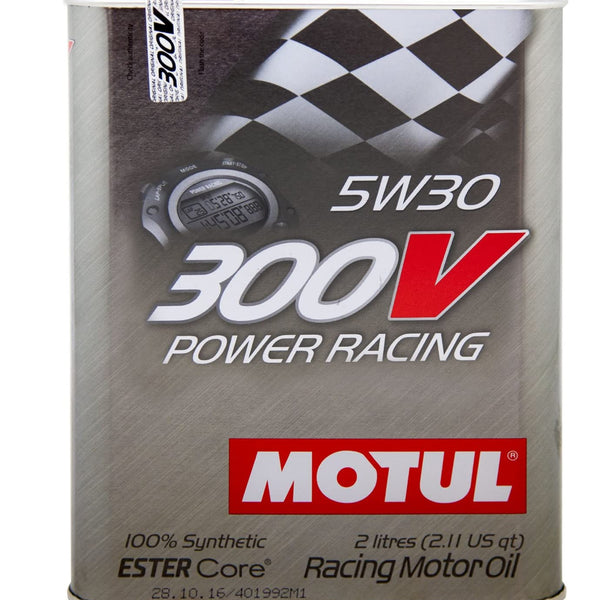 MOTUL 300V Power Racing 5W30 Fully Synthetic-Ester Racing Engine Motor Oil -  2 Liter (2.11QT)