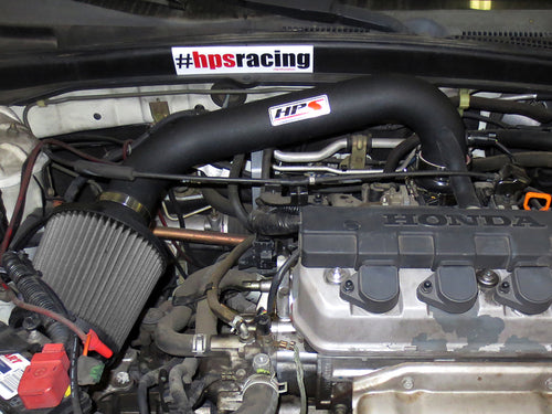 HPS Performance Shortram Cold Air Intake Kit Installed Honda 2004-2005 Civic Value Package 1.7L 827-104