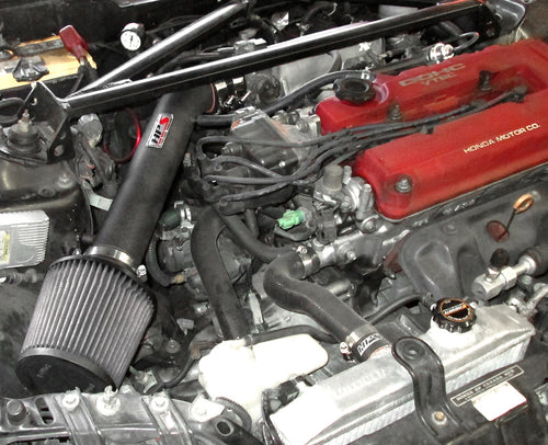 HPS Performance Shortram Cold Air Intake Kit Installed Honda 1992-1995 Civic SOHC D Series D15 D16 827-109
